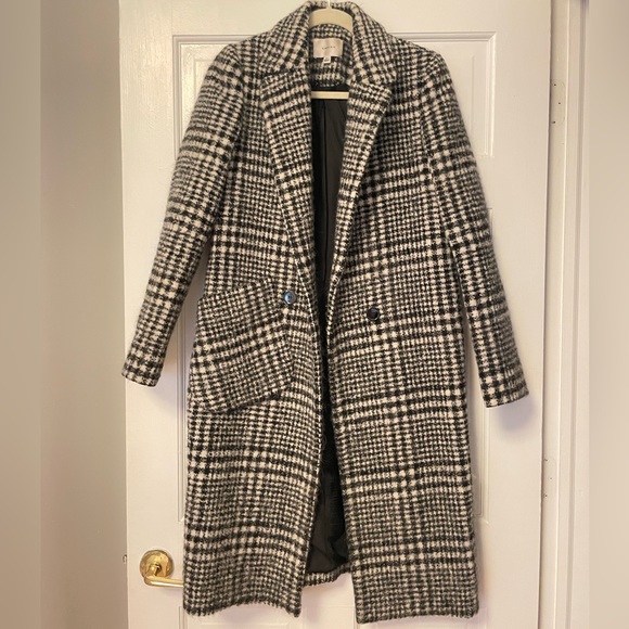 CARVEN HOUNDSTOOTH COAT SIZE 36 - Picture 4 of 5